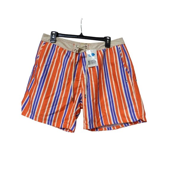 Mr. Swim Men's Swim Trunks with Mesh Lining, Orange, Size 32 - Picture 3 of 7